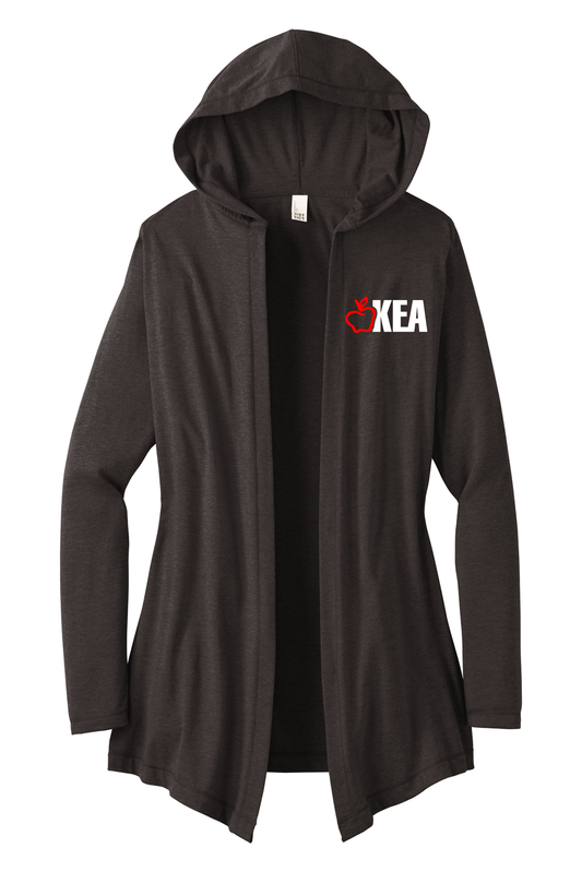 Women’s Perfect Tri  Hooded Cardigan  -  KEA Embroidered Logo